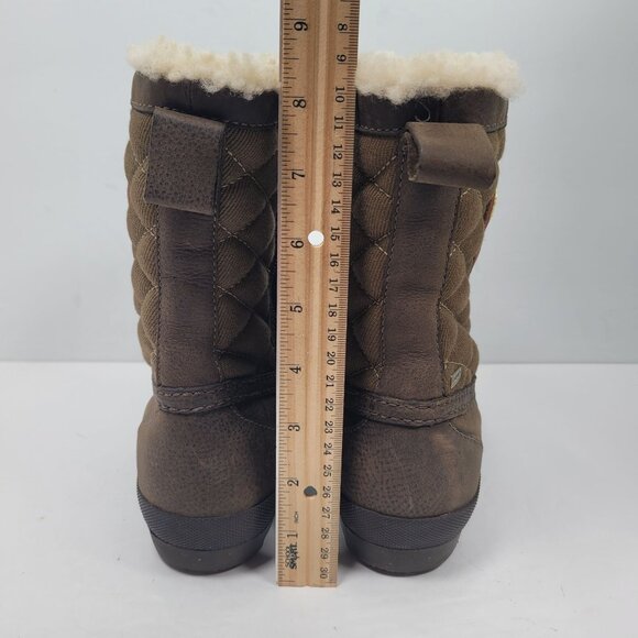 UGG Women's Brown Bellegarde Winter Rain Boots S/N 1001731 US Size 8 - Picture 9 of 11